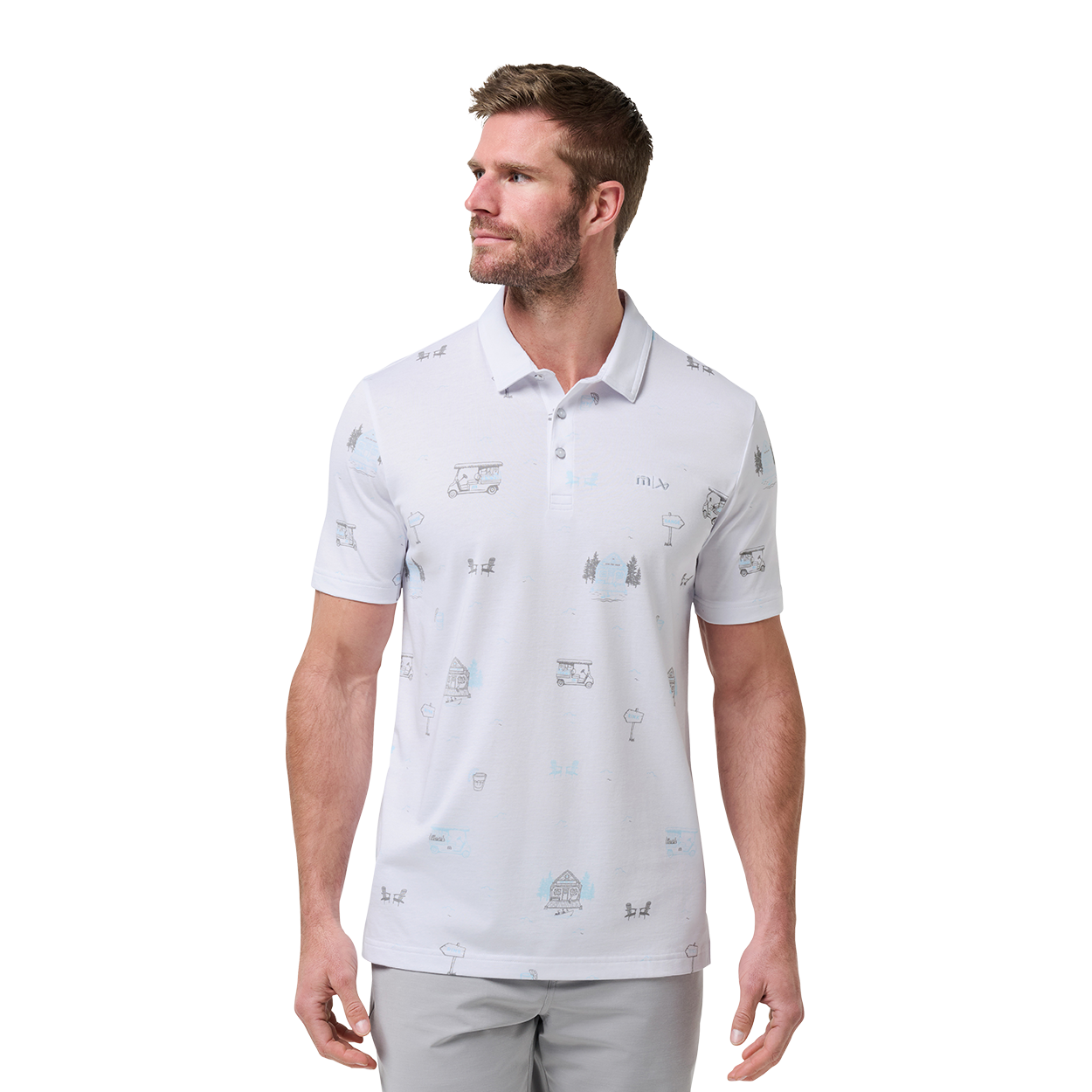 bauer-x-travismathew-snow-chance-polo-uomo-cotone-poliestere image 1