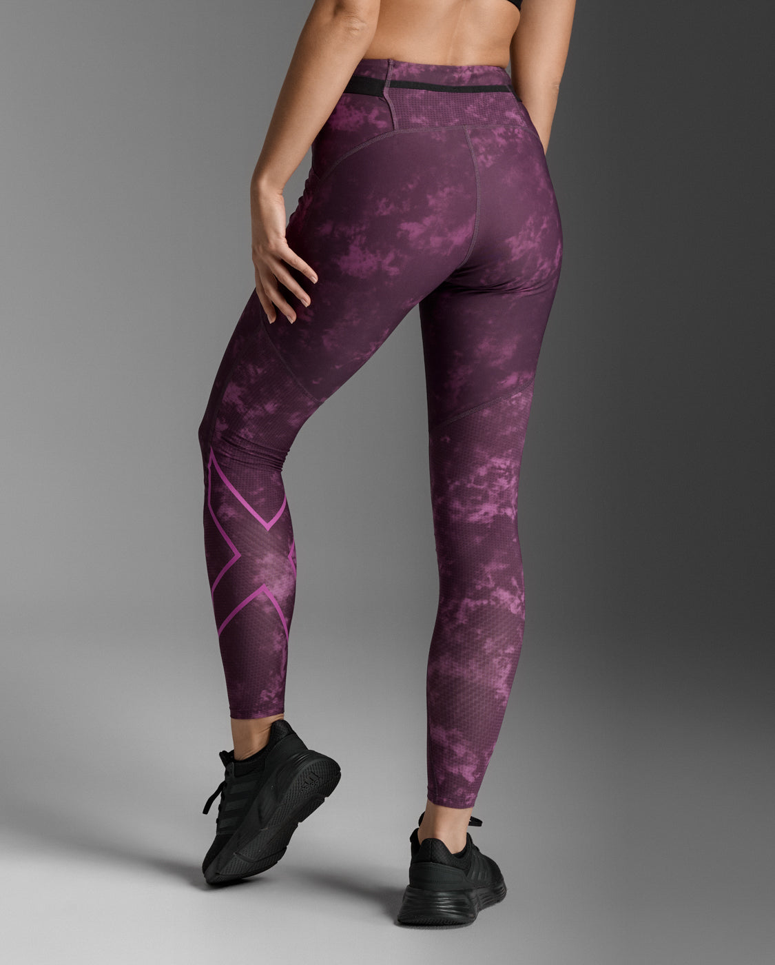 2xu-aero-mesh-hi-rise-compression-tights-leggings-donna-viola image 2