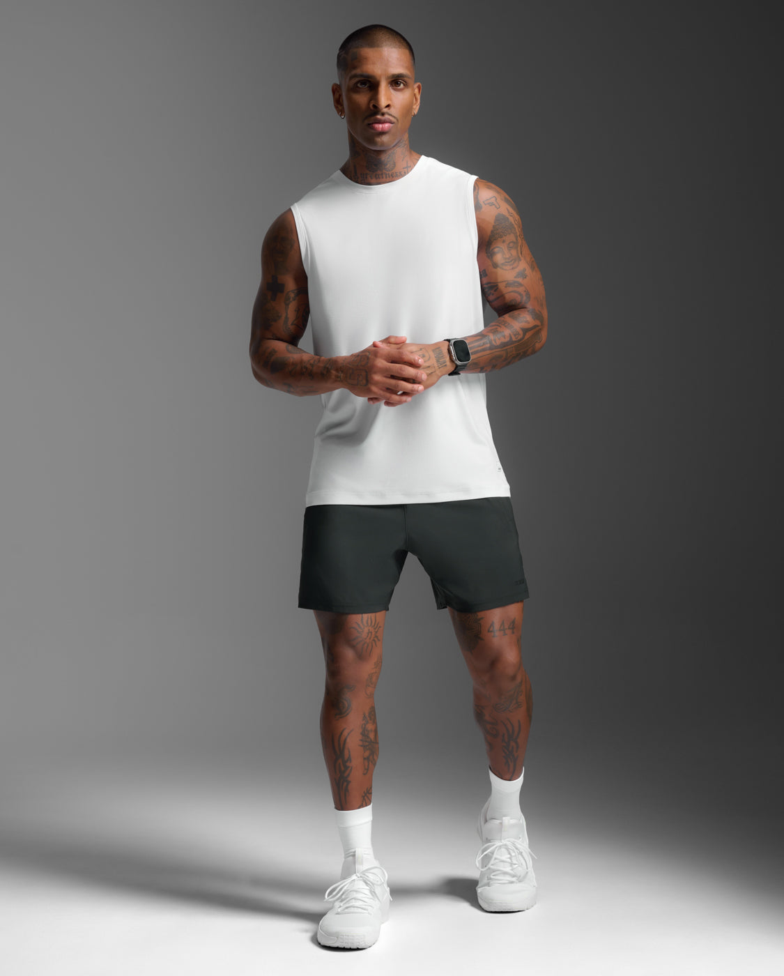 2xu-signature-tank-canotta-training-uomo-bianco image 5
