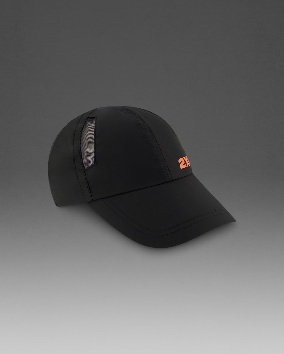2xu-run-cap-cappellino-running-unisex-arancione-nero image 1