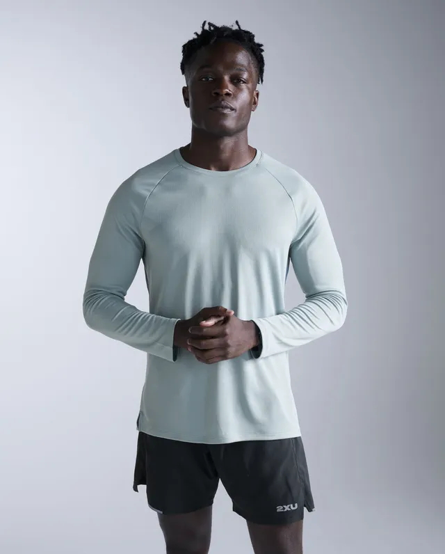 2xu-aero-long-sleeve-uomo-maglia-running-manica-lunga-blu image 1