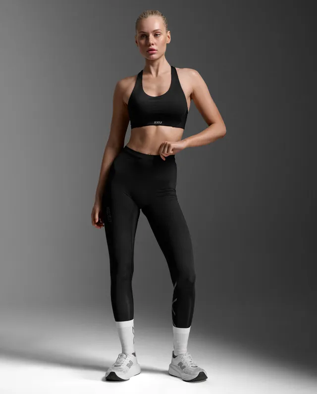 2xu-light-speed-react-hi-rise-compression-tights-da-running-nero image 1
