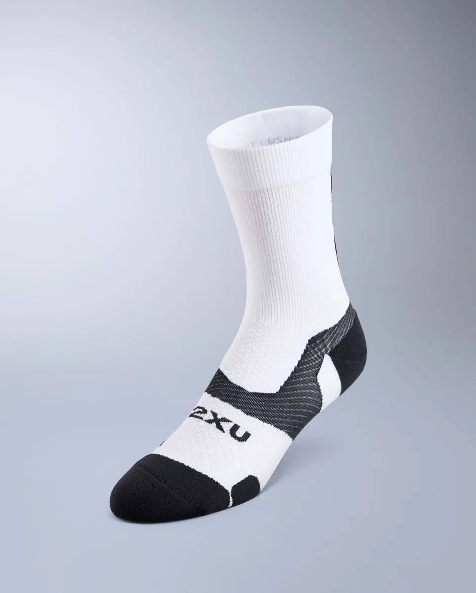 2xu-vectr-light-cushion-crew-socks-calze-running-bianche-unisex image 1