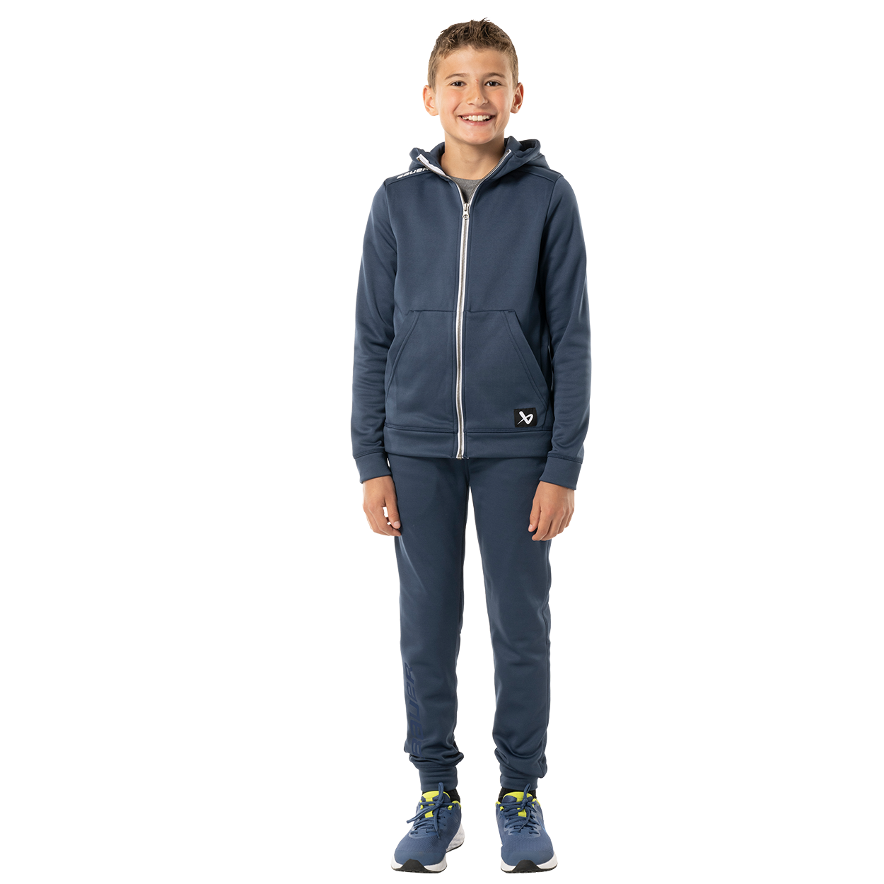 bauer-team-fleece-zip-hoodie-youth-felpa-con-zip-ragazzo image 5