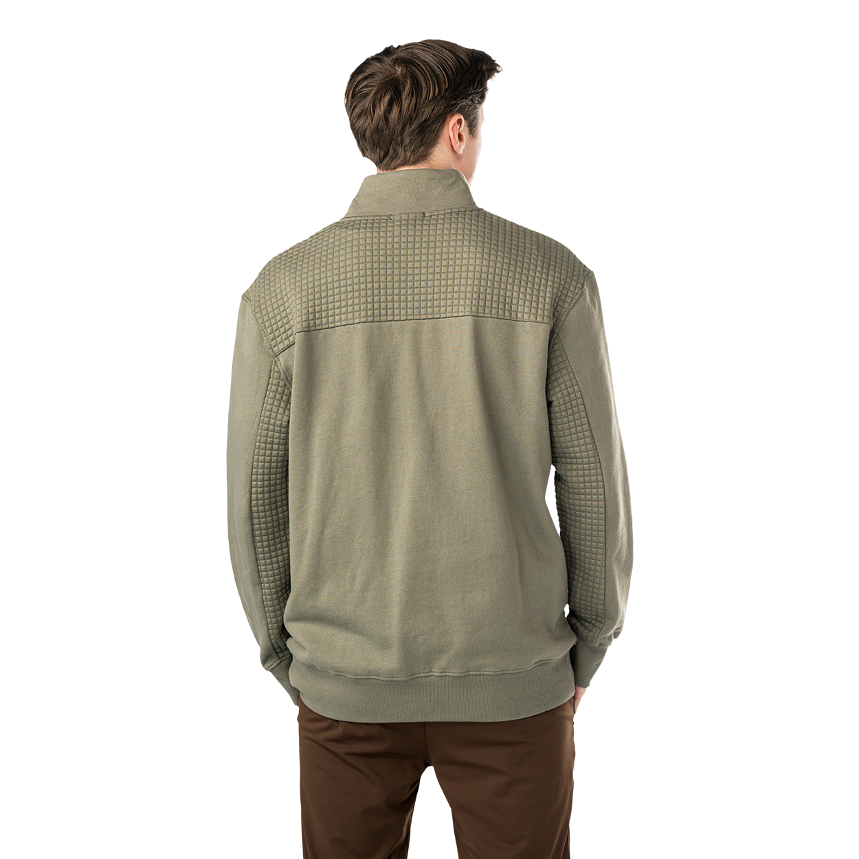 bauer-fireside-quilted-mezza-zip-senior-felpa-cotone image 2