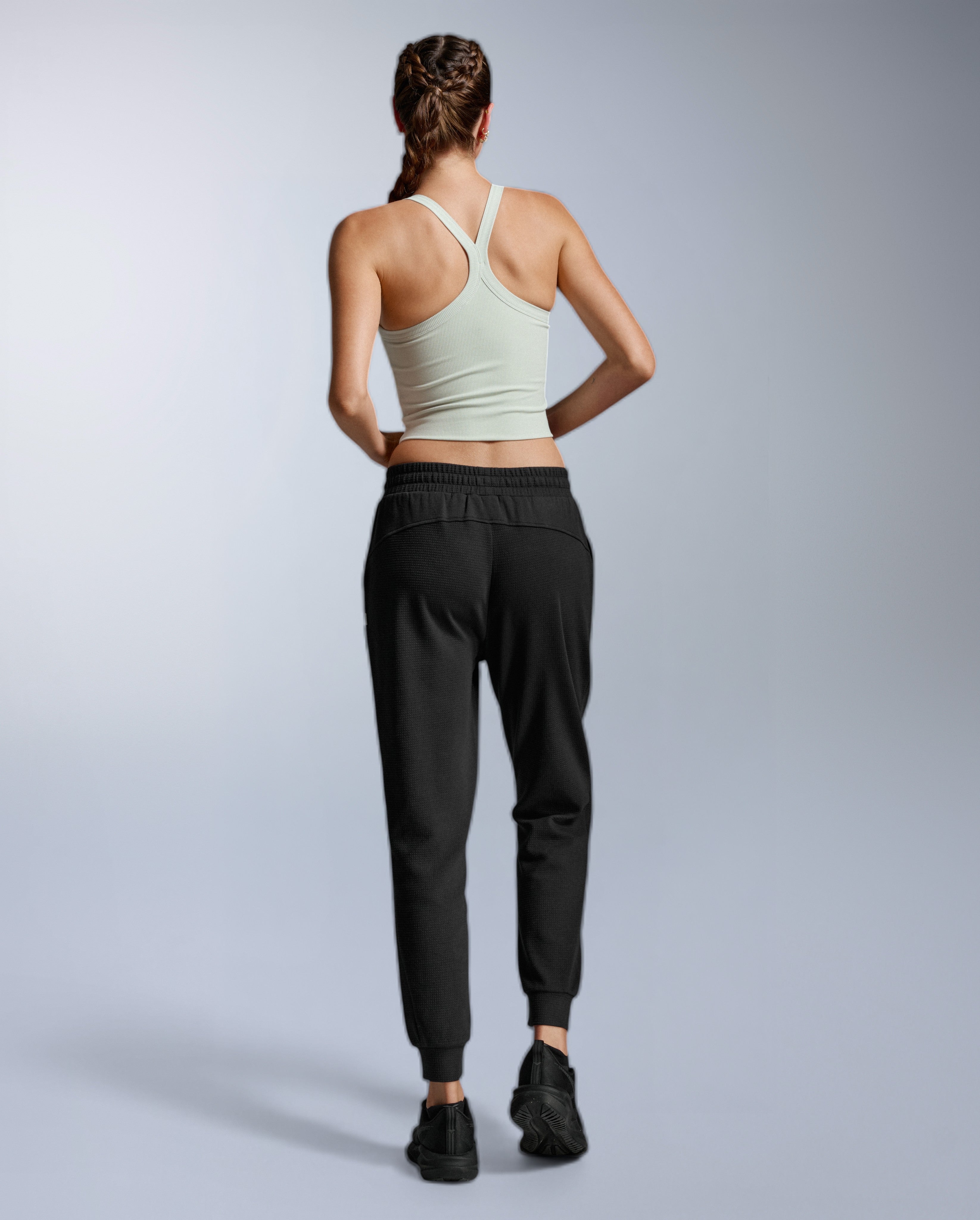2xu-fluid-tencel-ribbed-crop-singlet-donna-verde image 6