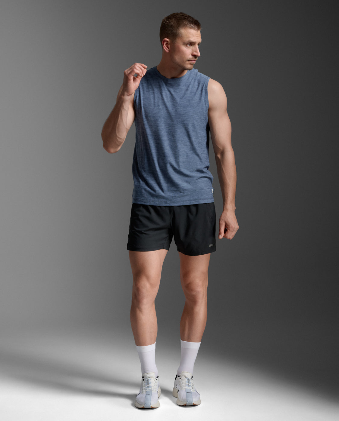 2xu-signature-tank-uomo-canotta-soft-jersey-blu image 1