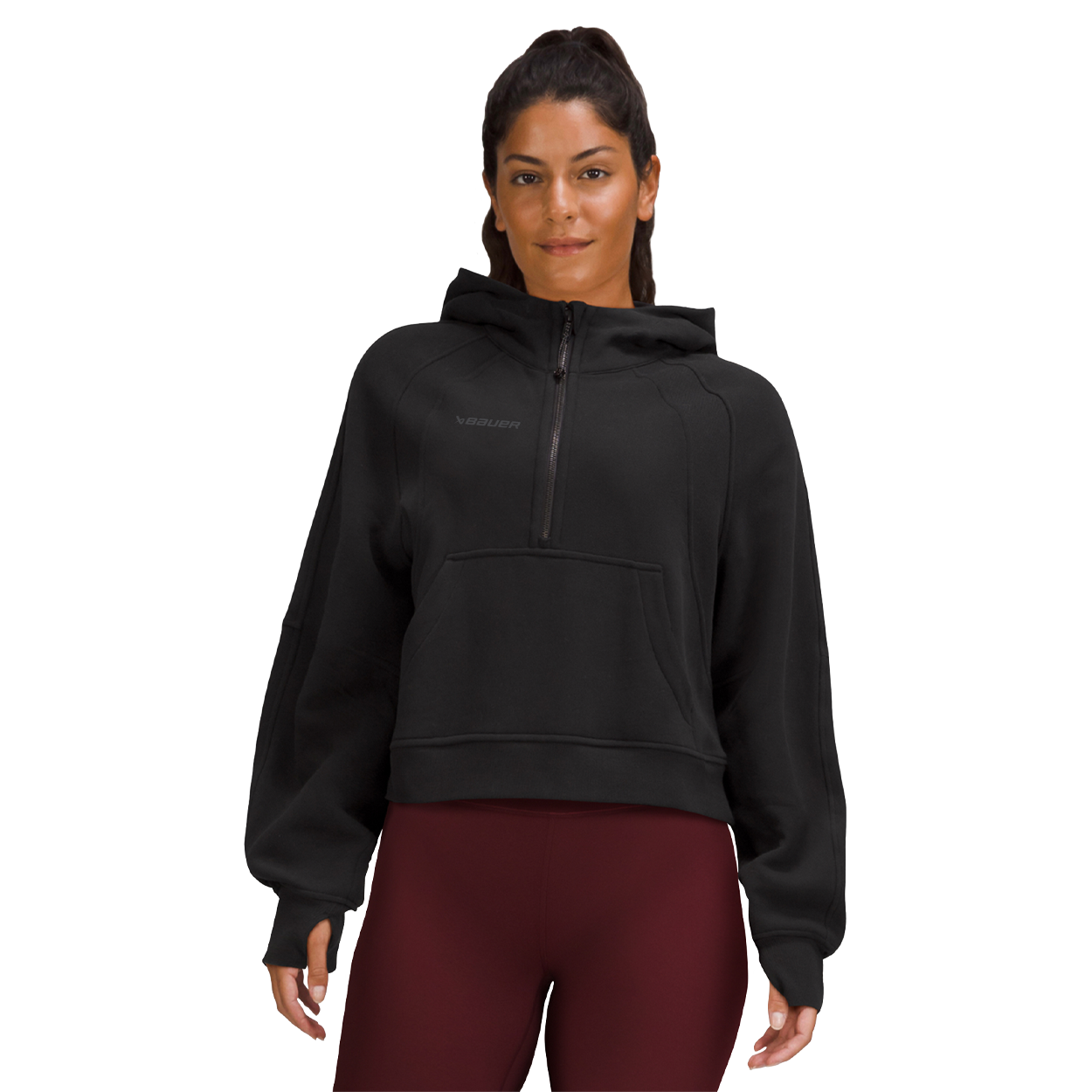 bauer-x-lululemon-scuba-felpa-half-zip-oversized-donna image 2