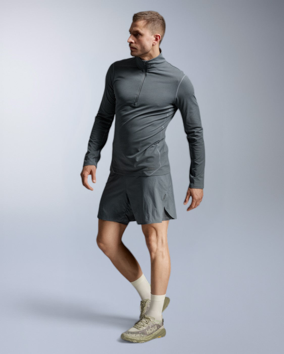 2xu-aero-trail-1-2-zip-maglia-running-uomo-grigia-manica-lunga image 5