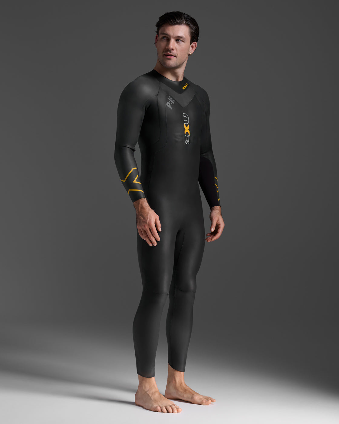 2xu-propel-1-wetsuit-muta-triathlon-nuoto-nero-oro image 4
