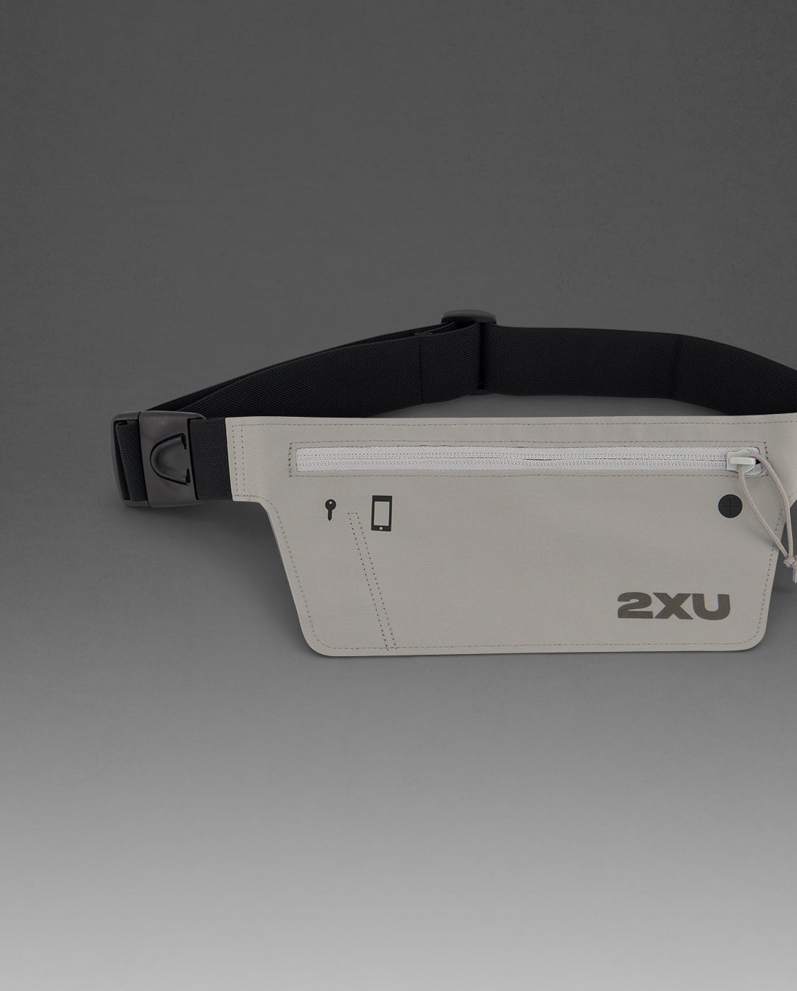 2xu-slim-run-belt-cintura-running-grigia image 8