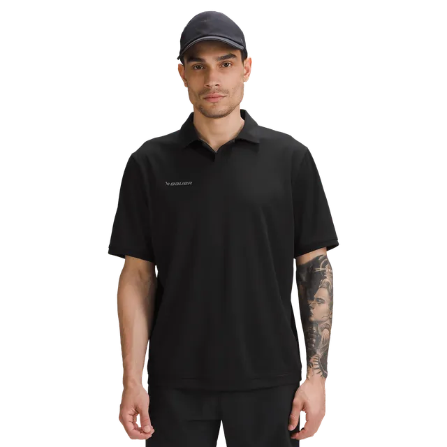 bauer-johnny-collar-polo-manica-corta-polo-training-uomo image 1