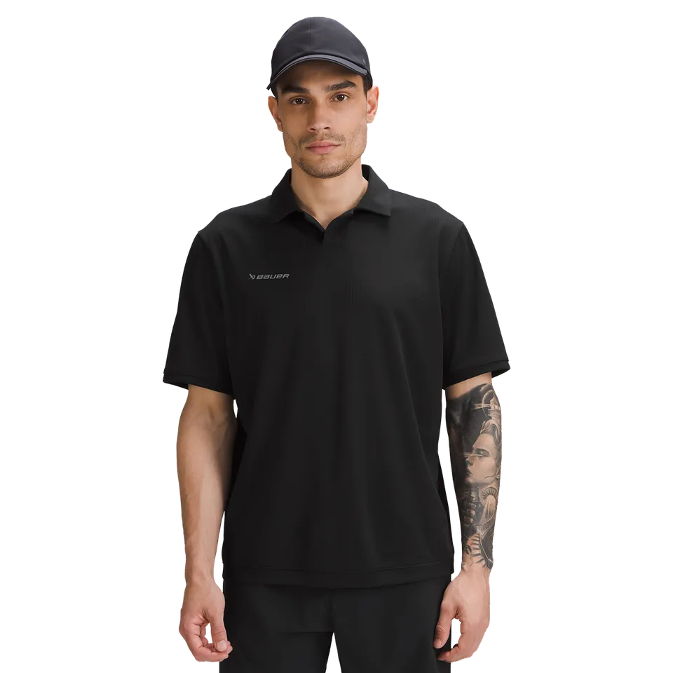 bauer-johnny-collar-polo-manica-corta-polo-training-uomo image 1