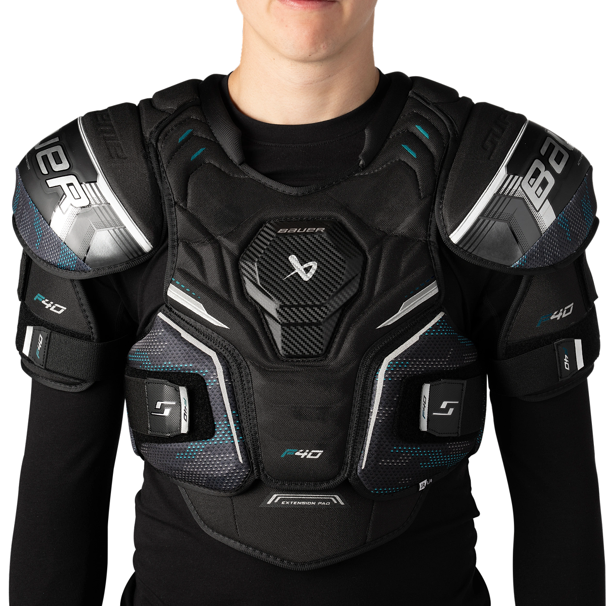 bauer-supreme-f40-junior-spallaccio-hockey-su-ghiaccio image 1
