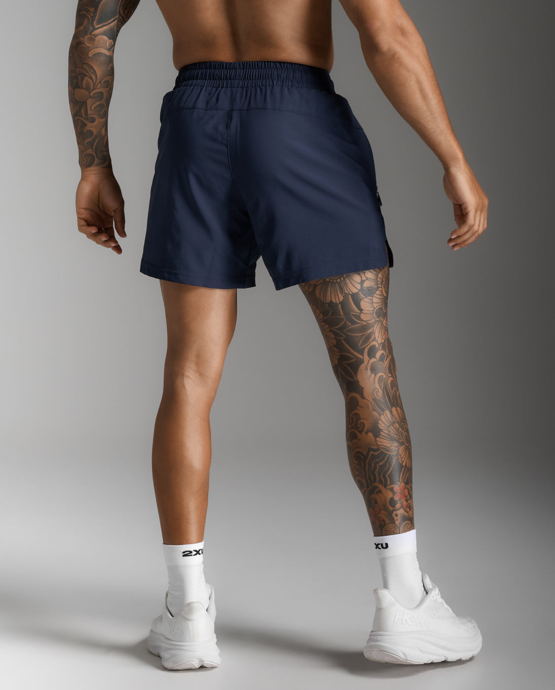 2xu-aspire-5-inch-shorts-uomo-pantaloncini-running-blu-navy image 3