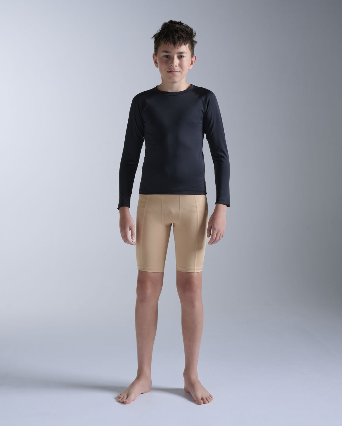 2xu-core-youth-compression-maglia-manica-lunga-bambini-nero image 1