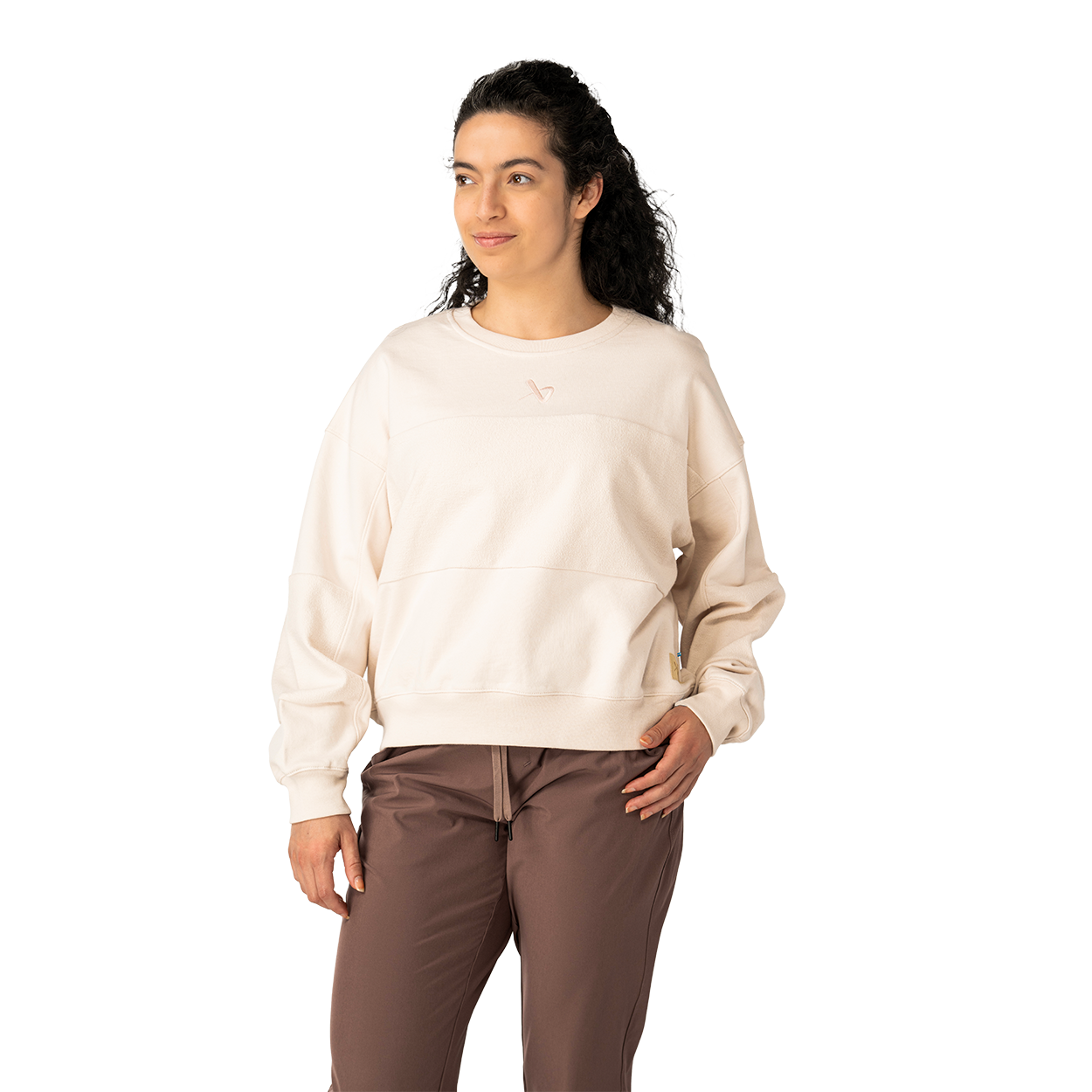 bauer-core-felpa-girocollo-french-terry-donna image 1