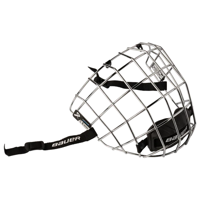 bauer-contour-chrome-gabbia-casco-hockey-acciaio image 1