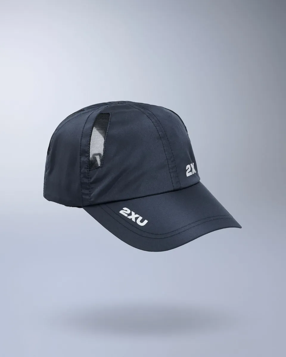 2xu-run-cap-cappellino-running-unisex-blu-6-pannelli image 1