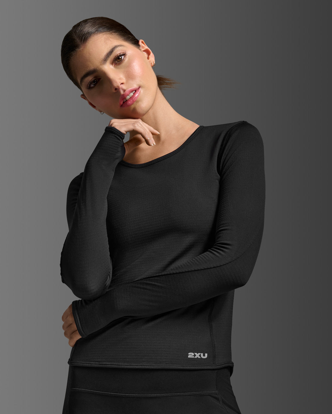 2xu-ignition-grid-base-layer-termico-nero image 3