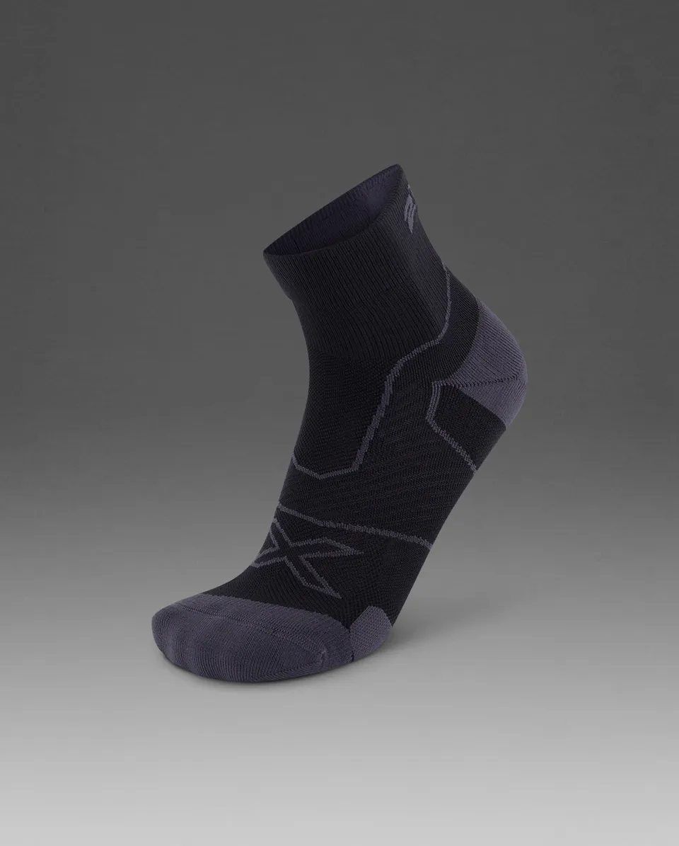 2xu-vectr-cushion-1-4-crew-compression-socks-calzini-running-neri image 1