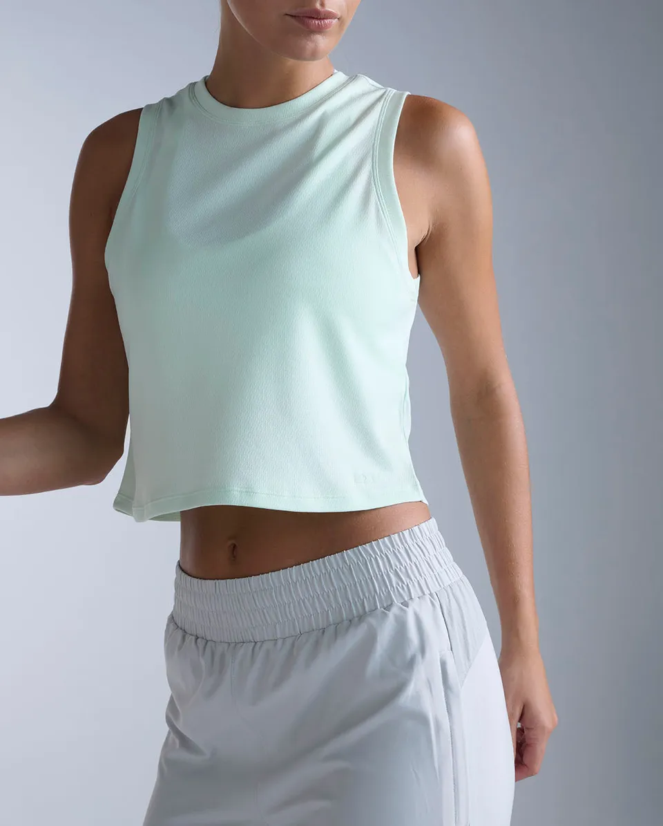 2xu-aero-mesh-crop-tank-donna-canotta-running-crop-slim-verde image 1