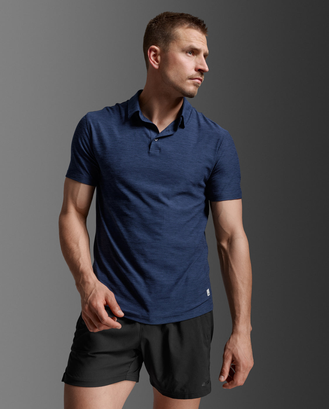 2xu-signature-polo-polo-training-uomo-blu-navy image 4