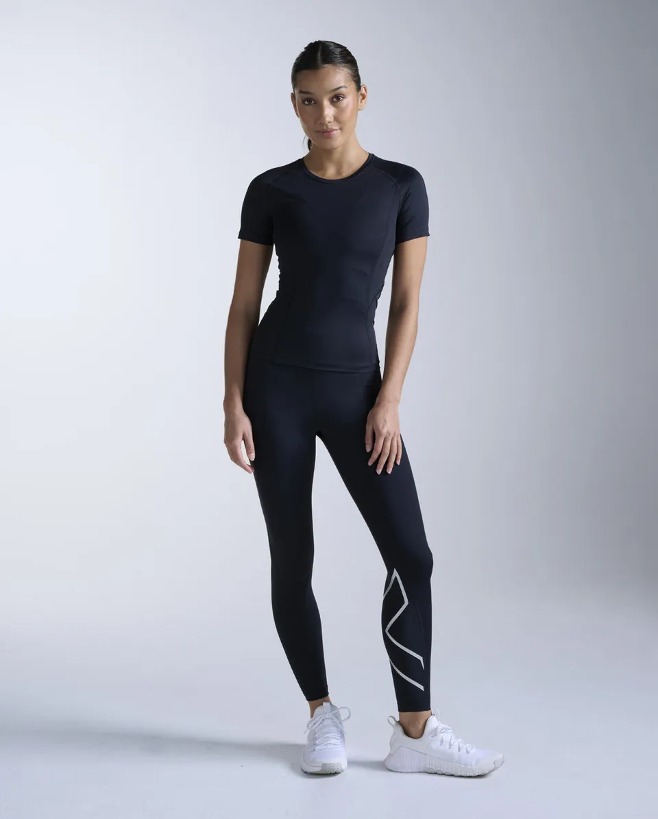 2xu-core-compression-short-sleeve-maglia-compressiva-manica-corta-nero image 1