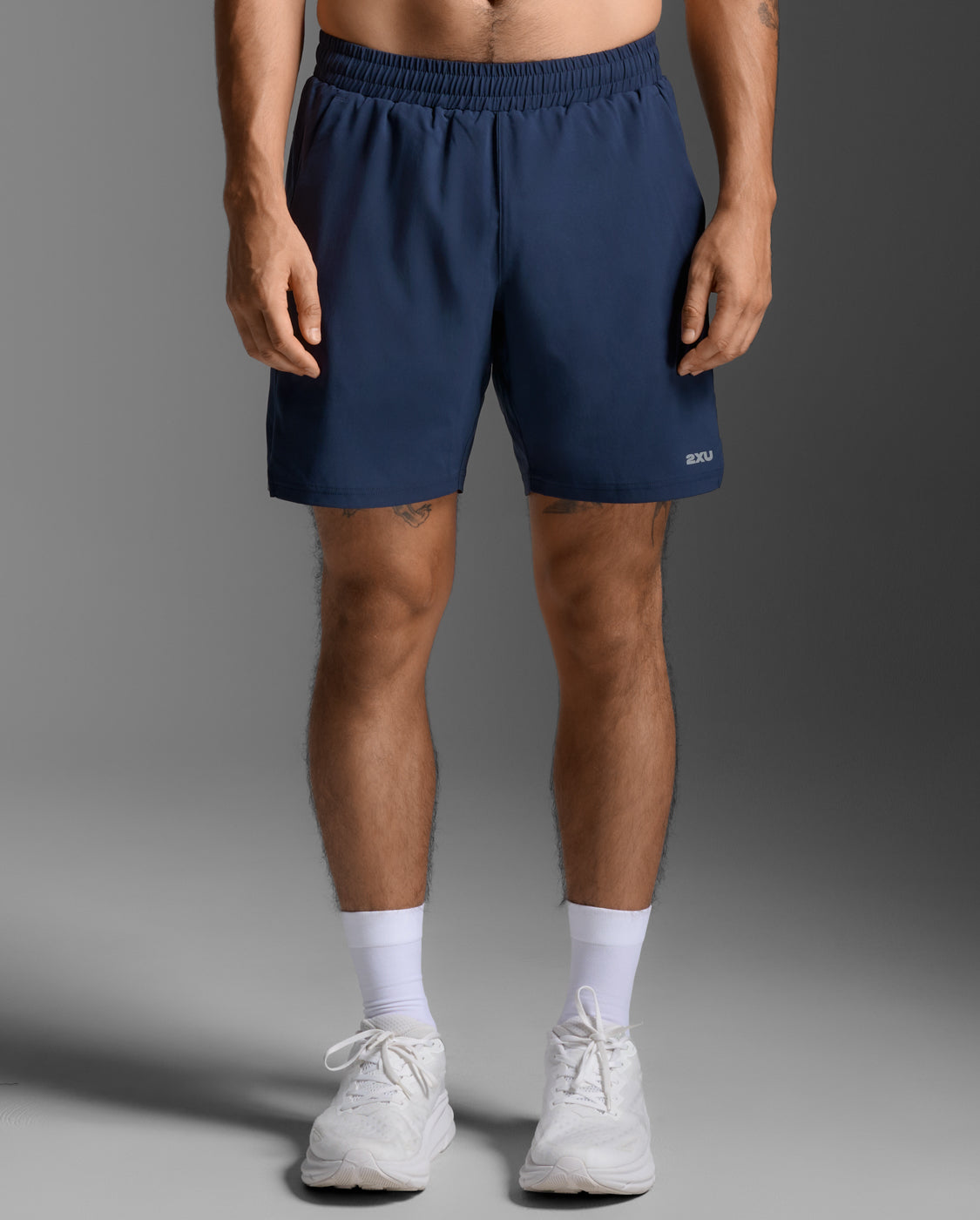 2xu-aero-7-inch-shorts-unlined-uomo-shorts-running-blu-navy image 2