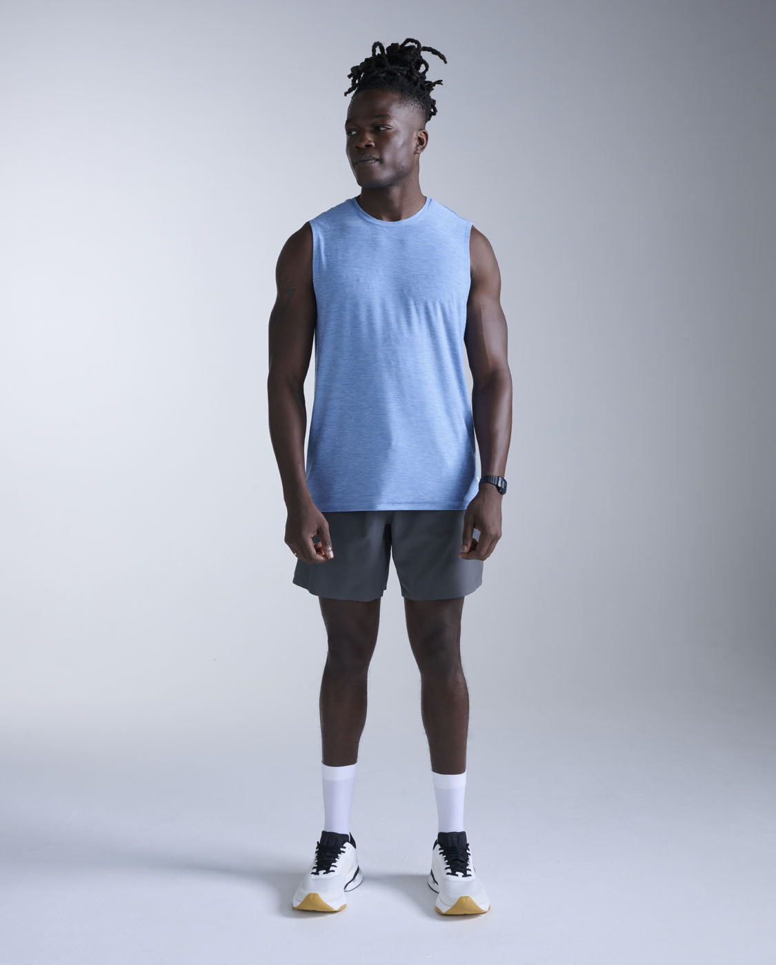 2xu-signature-tank-canotta-training-uomo-blu-2 image 4