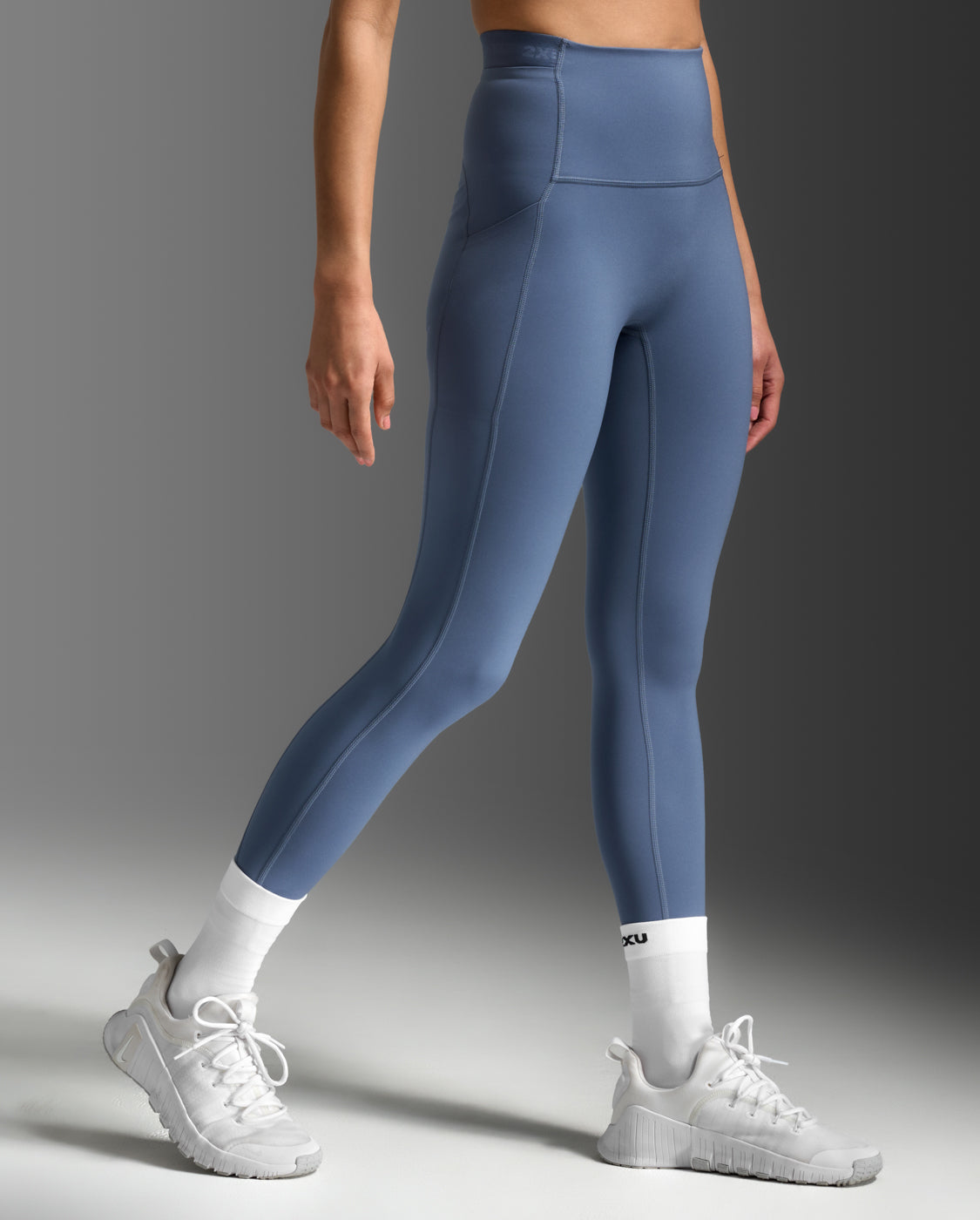 2xu-form-stash-hi-rise-compression-tights-blu-con-tasche-leggings-training-donna image 4