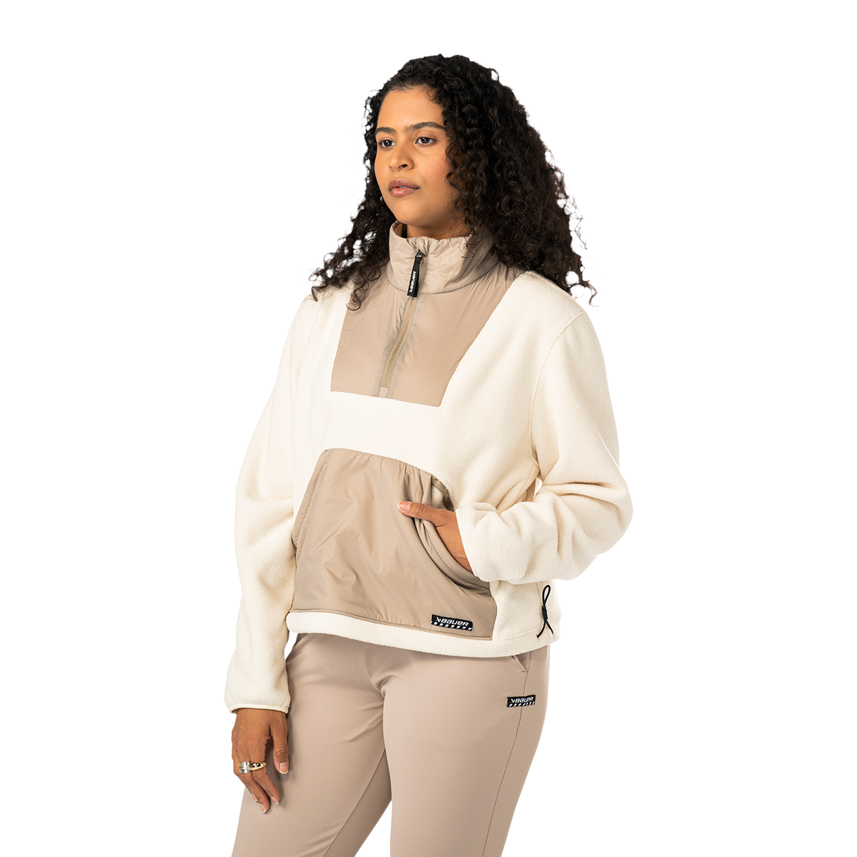 bauer-polar-fleece-zip-donna-felpa-pile-mezza-zip image 5