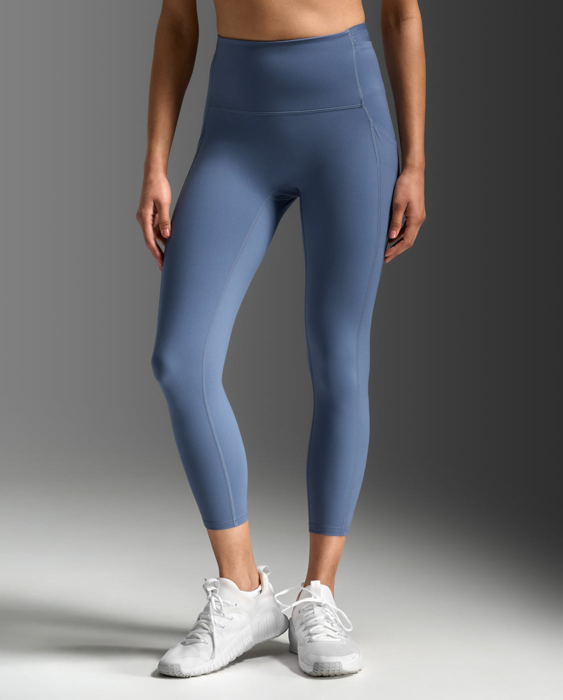 2xu-form-stash-hi-rise-compression-7-8-tights-con-tasche-blu-4e5d7c image 2