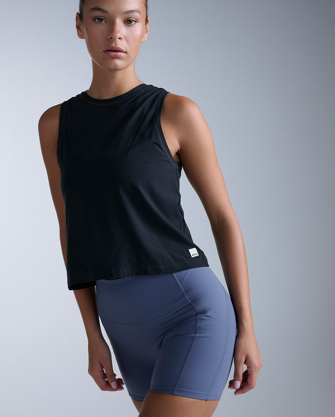 2xu-form-soft-jersey-relaxed-tank-donna-nero image 3