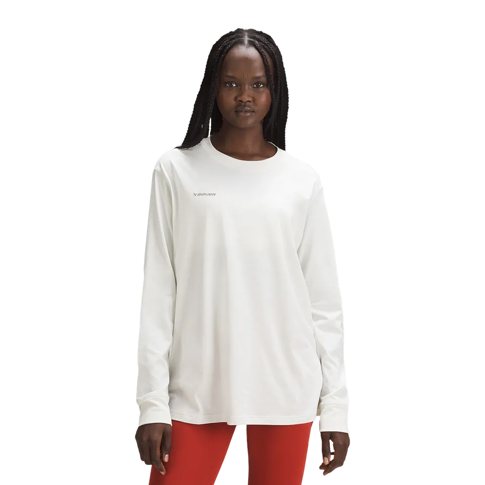 bauer-x-lululemon-all-yours-maglia-manica-lunga-donna-cotone-pima-relaxed-fit image 1
