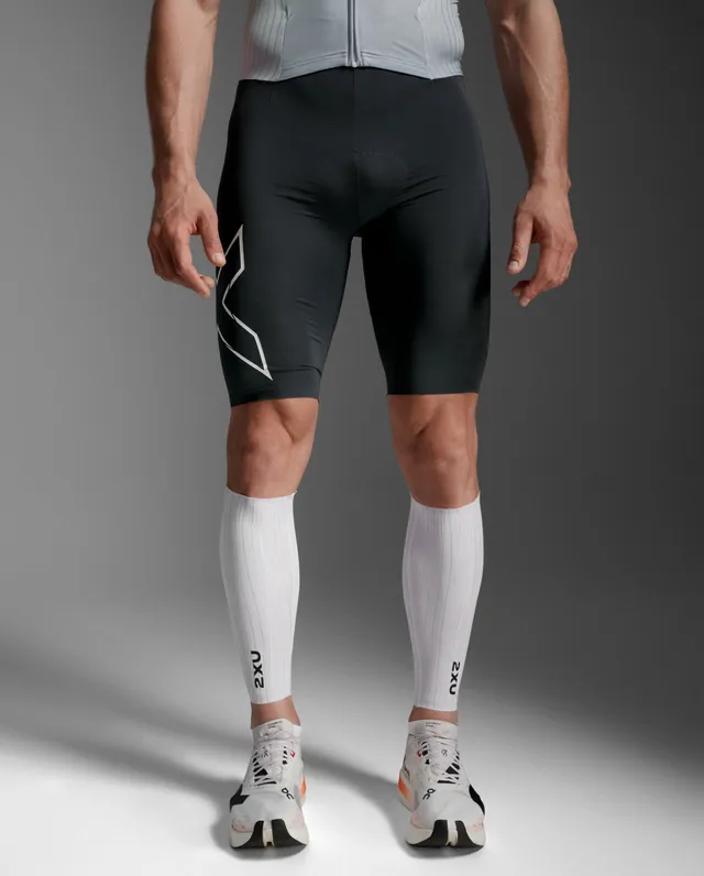 2xu-light-speed-aero-calf-guards-uomo-bianco image 1