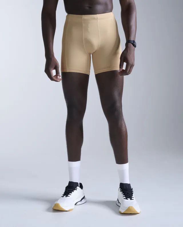 2xu-core-compression-shorts-1-2-beige image 1