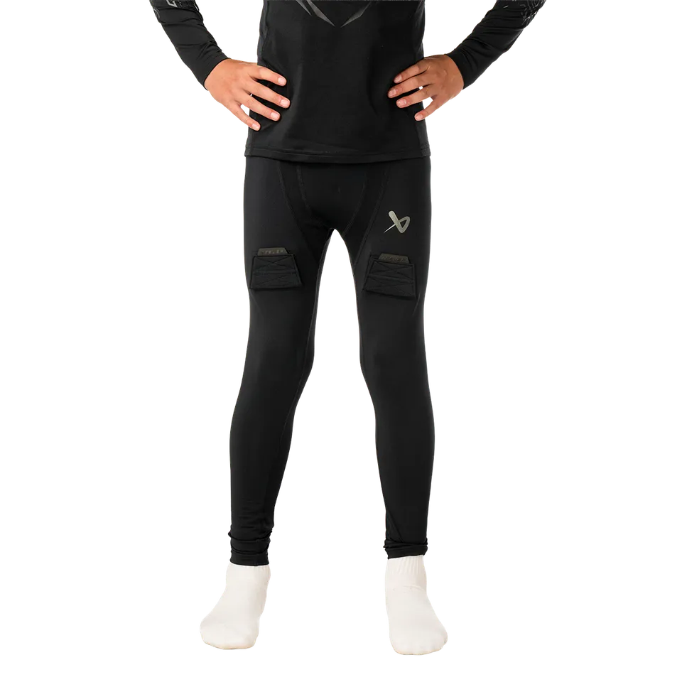 bauer-performance-baselayer-jock-pant-youth-pantalone-compressione-con-tasca-con image 1
