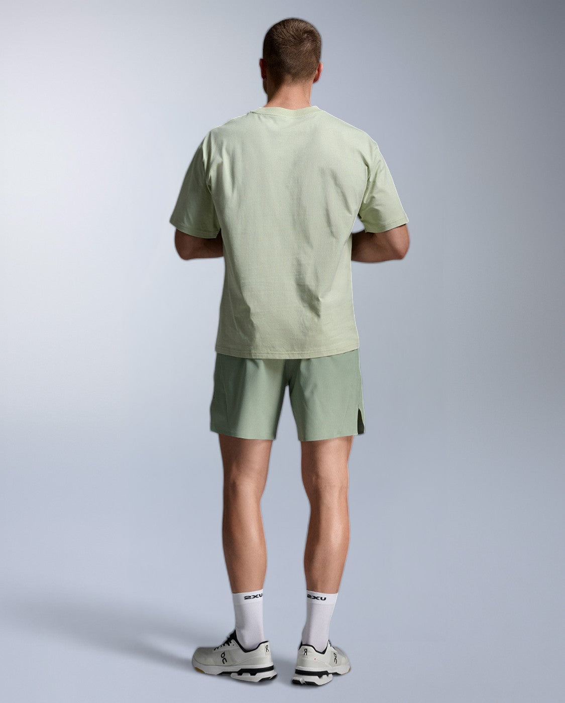 2xu-motion-7-inch-unlined-shorts-uomo-pantaloncini-training-verde image 7