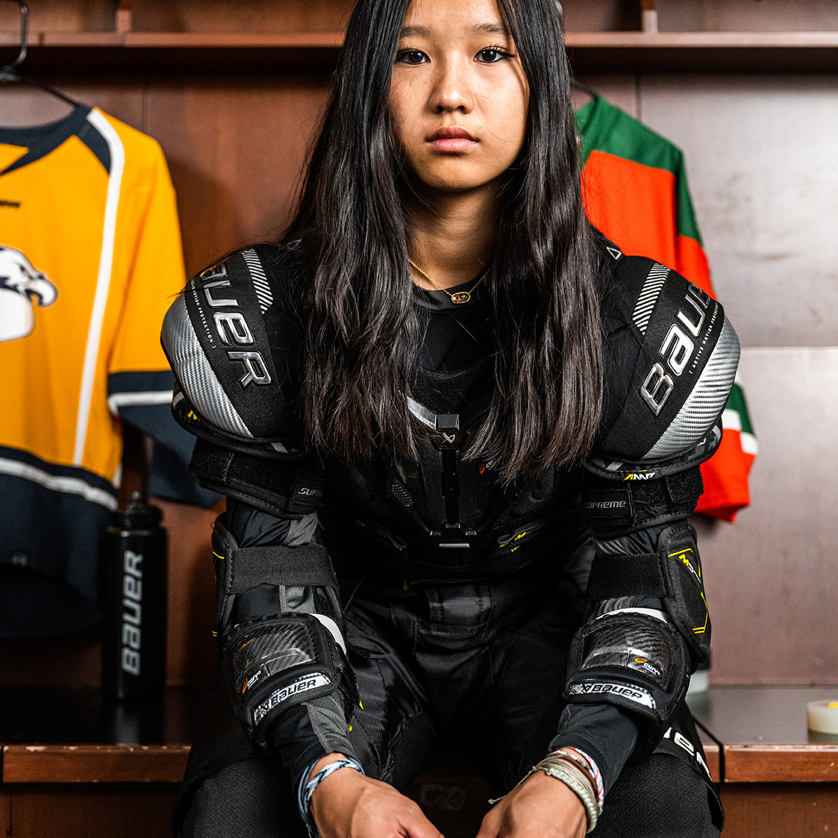 bauer-supreme-m5-pro-paraspalle-hockey-ghiaccio-junior image 2