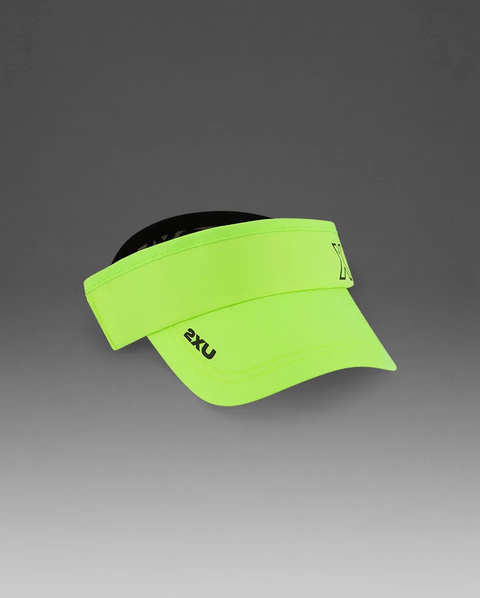 2xu-performance-visiera-running-unisex-giallo-fluo image 1