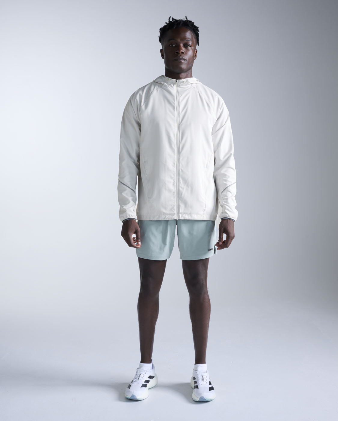 2xu-aero-hex-windbreaker-uomo-slim-antivento-running-grigio image 6