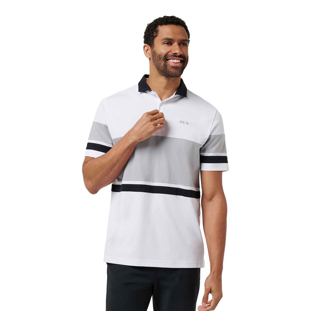 bauer-x-travismathew-body-check-polo-uomo-strisce-con-ricami image 1