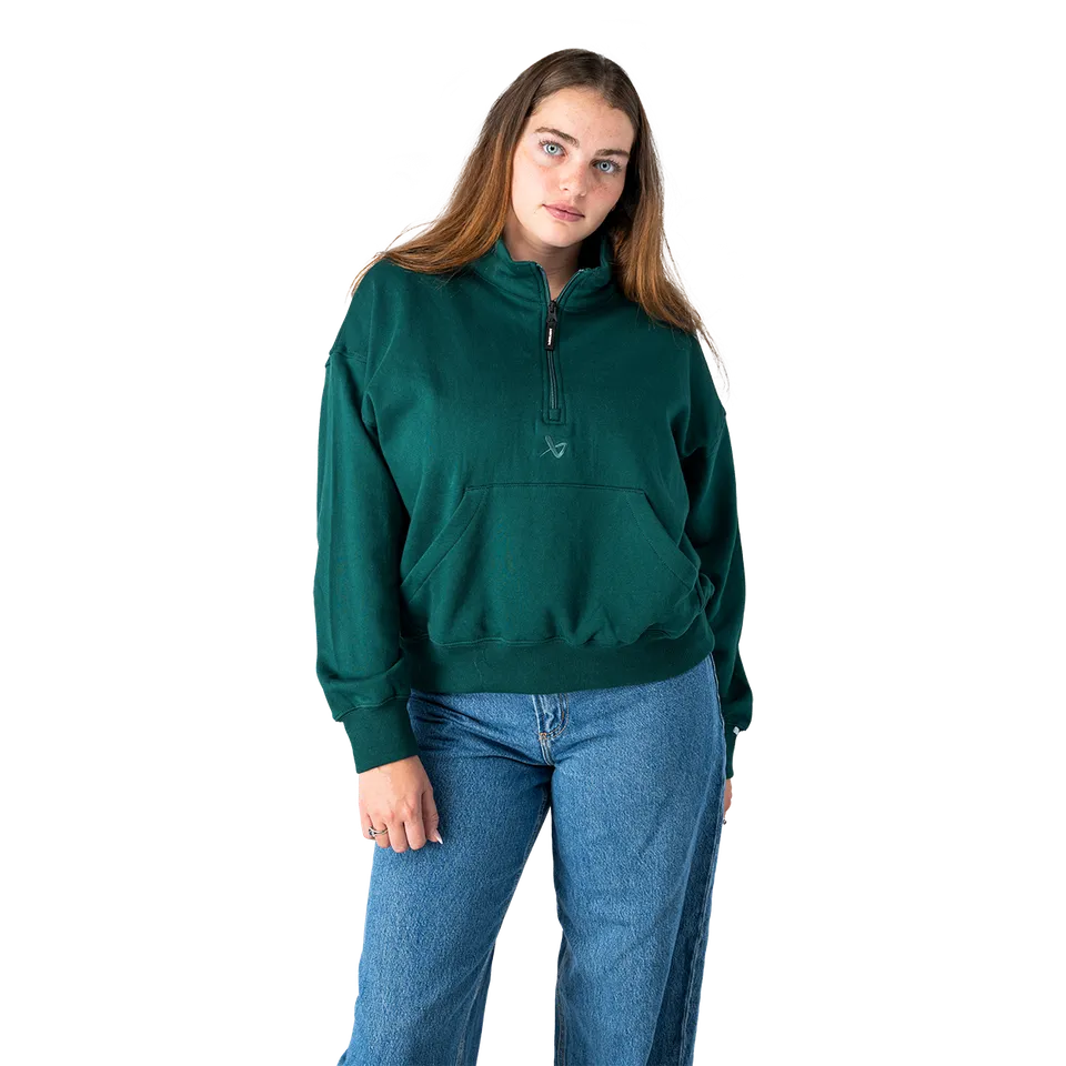 bauer-quarter-zip-donna-felpa-mezza-zip image 1