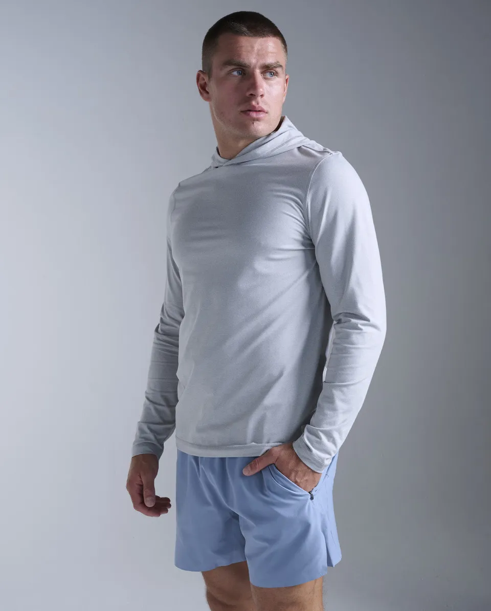 2xu-motion-long-sleeve-hoodie-felpa-training-uomo-grigia image 1