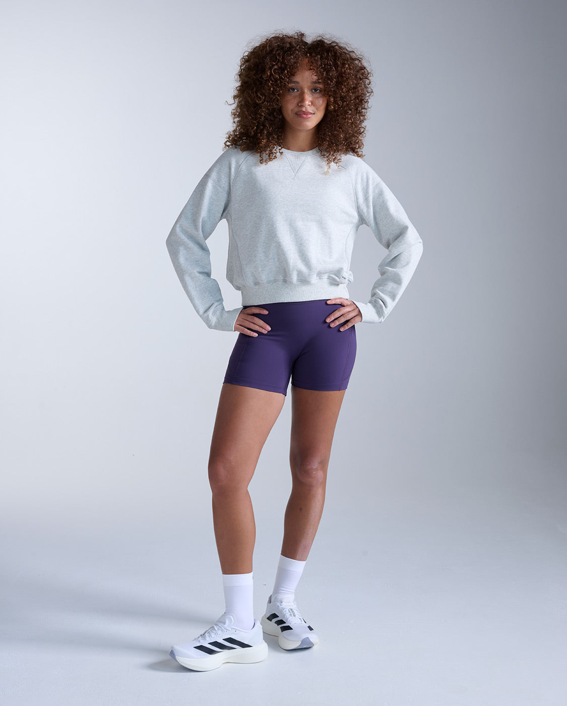 2xu-ez-organic-cotton-ribbed-crew-felpa-donna-cotone-bio-grigia image 6
