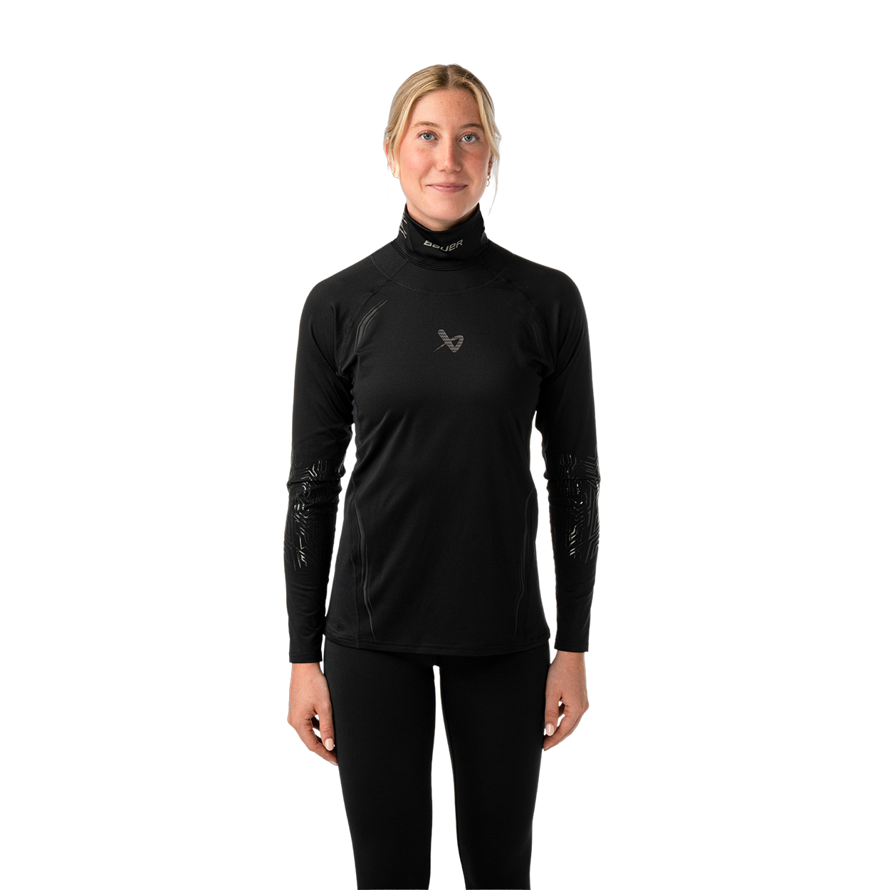 bauer-bodyguard-baselayer-protettivo-donna-con-collo-kevlar image 1
