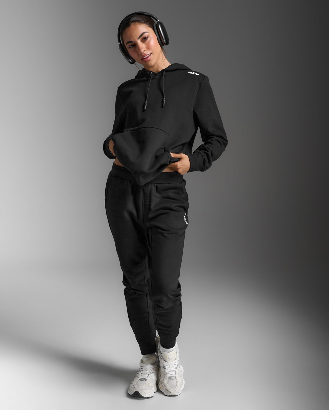2xu-aspire-pullover-hoodie-donna-nero-felpa-cappuccio image 6