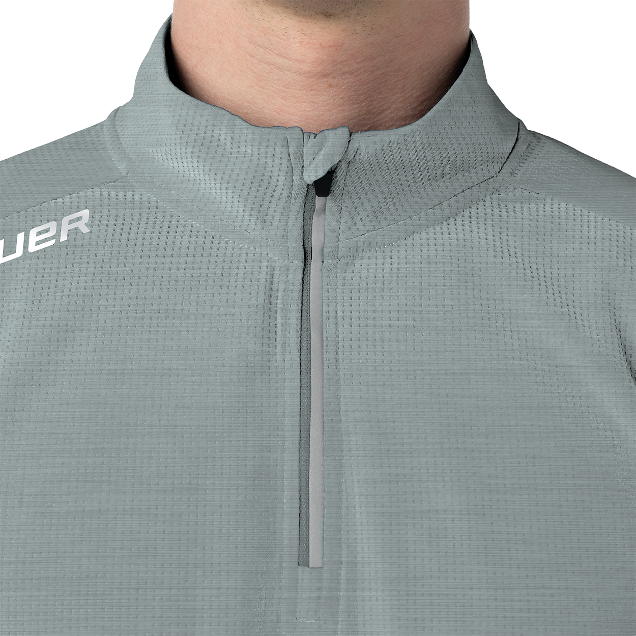 bauer-team-perf-felpa-quarter-zip-senior-con-inserti-riflettenti image 6