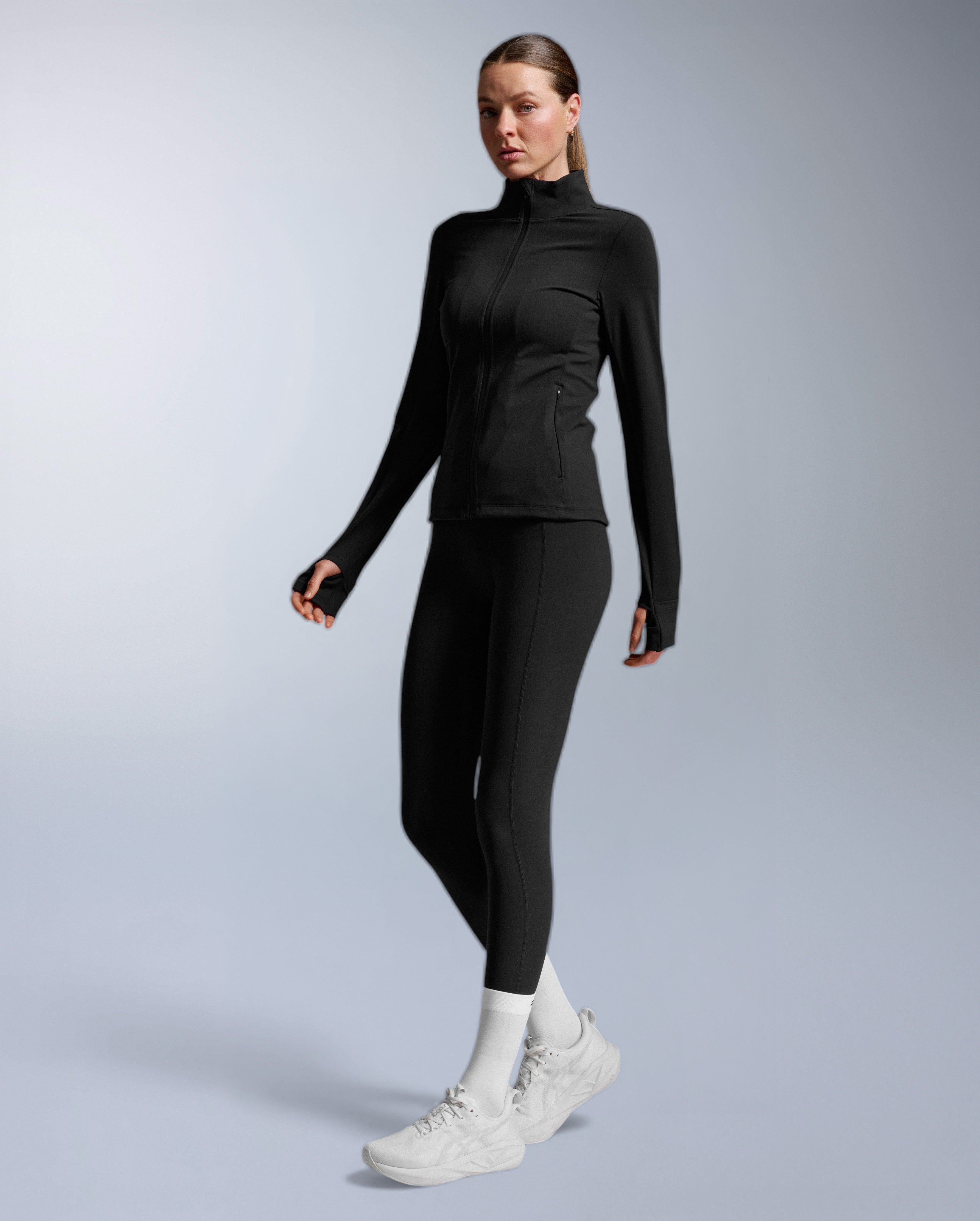 2xu-fluid-full-zip-jacket-nero-giacca-running-allenamento image 3